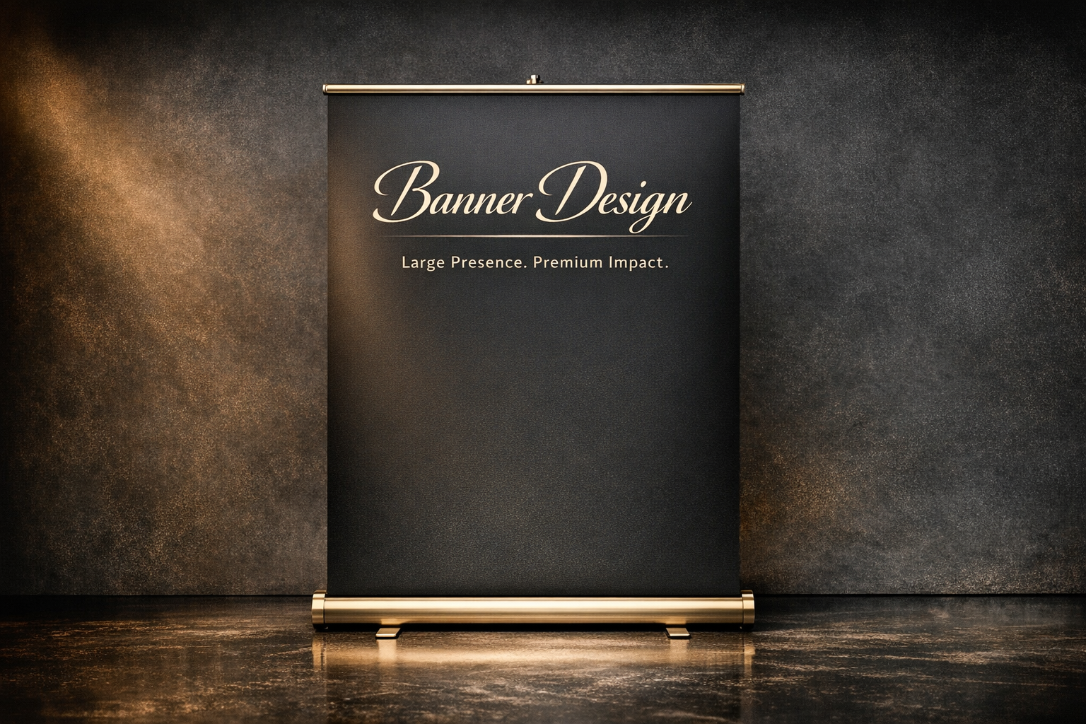 Banner printing mockup for events, retail, and business promotions