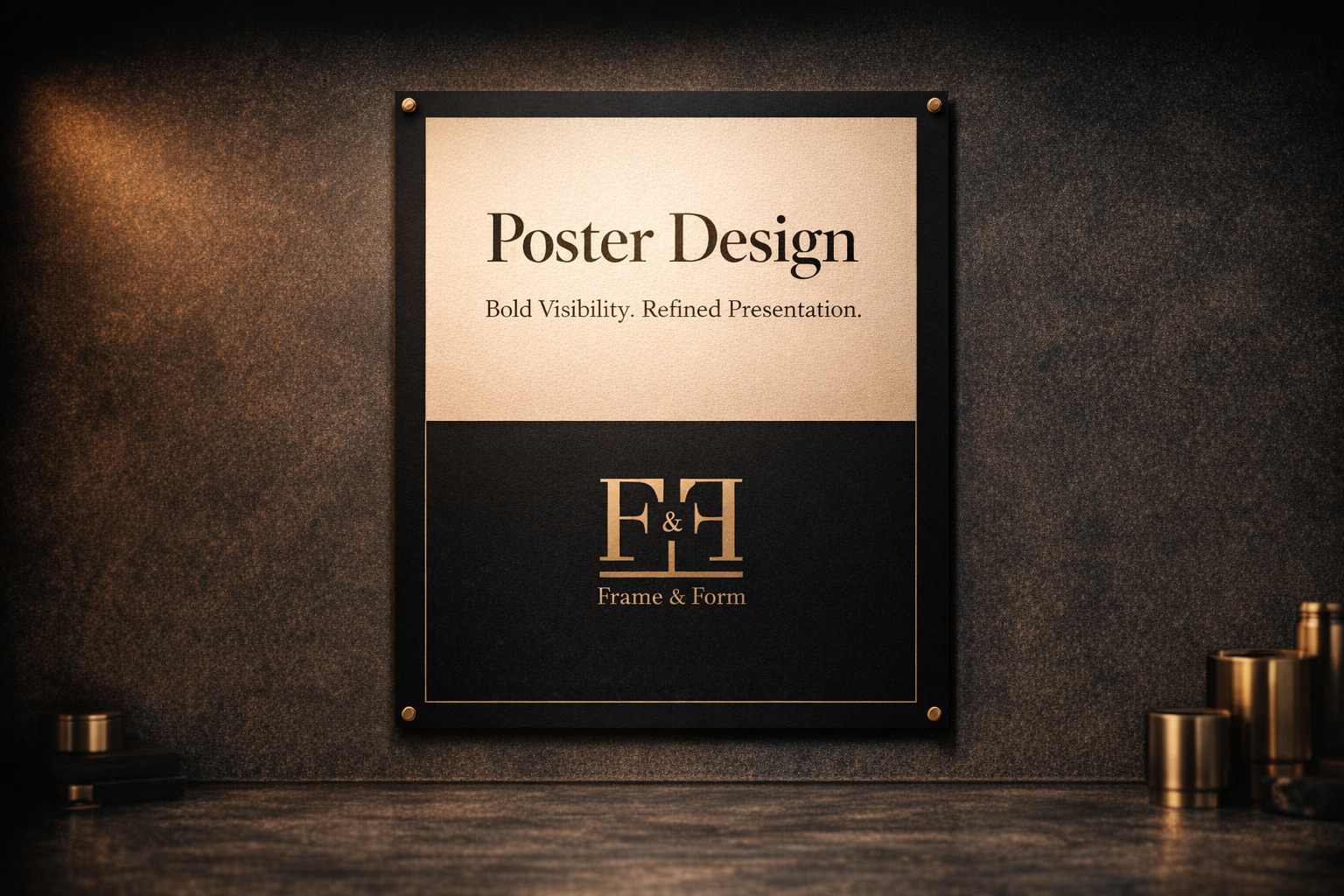 Poster printing mockup for campaigns, events, and retail displays